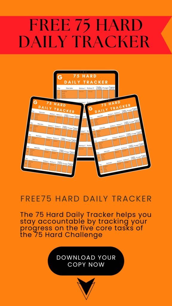 75 Hard daily planner