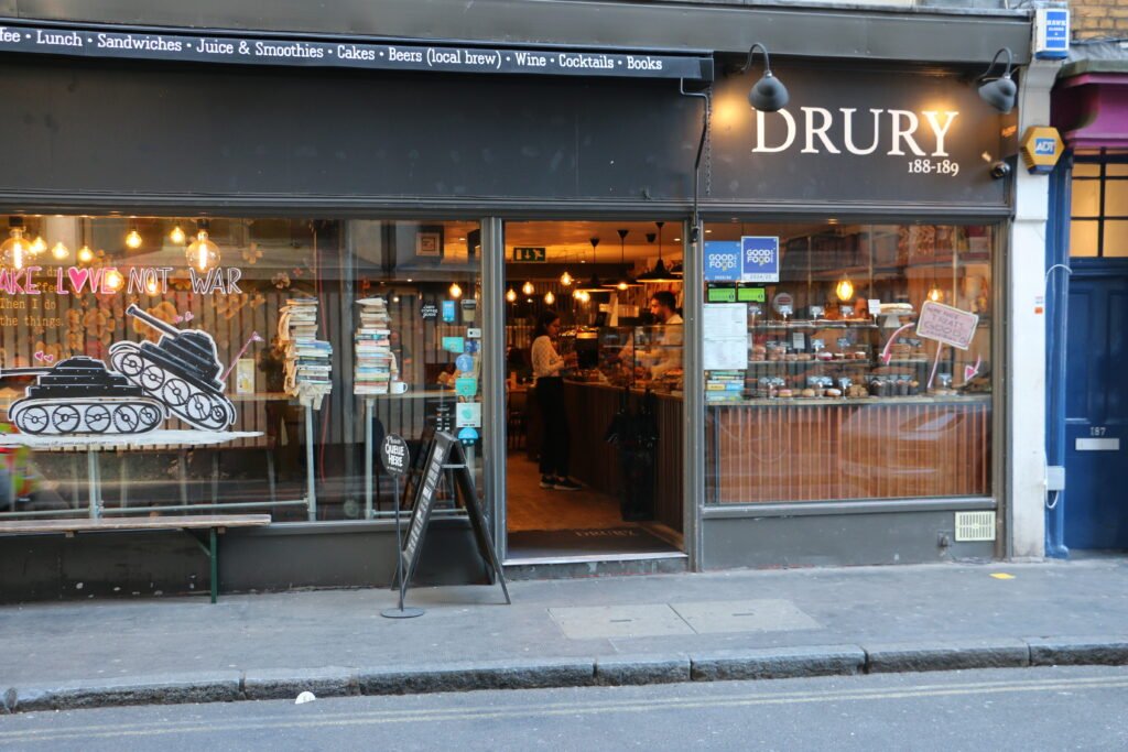 188 - 189 Drury lane Best coffeeshops in covent Garden