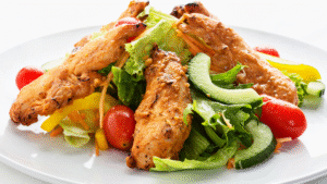 Grilled Chicken Salad with Low-Fat Vinaigrette