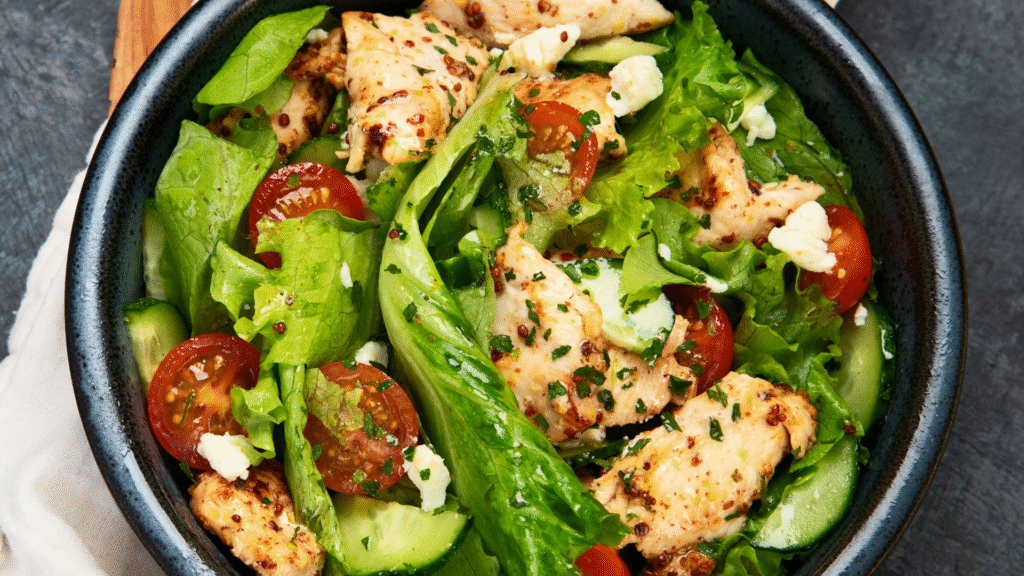 Grilled Chicken Salad with Low-Fat Vinaigrette