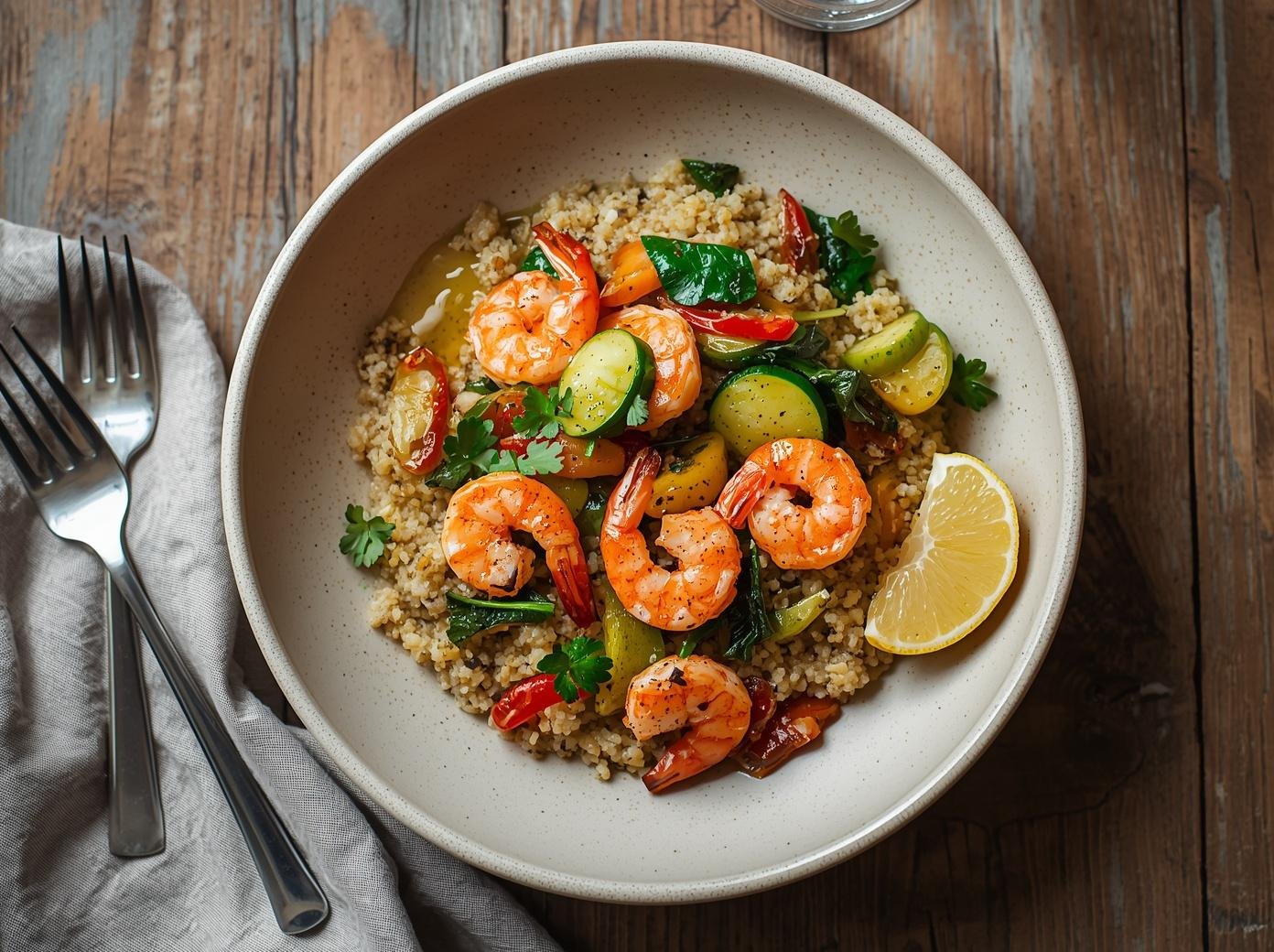 Sautéed Shrimp & Quinoa: Best Quick Healthy Recipe