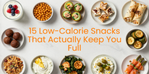 Healthy low-calorie snacks for weight loss including high-protein and fiber-rich snack recipes.